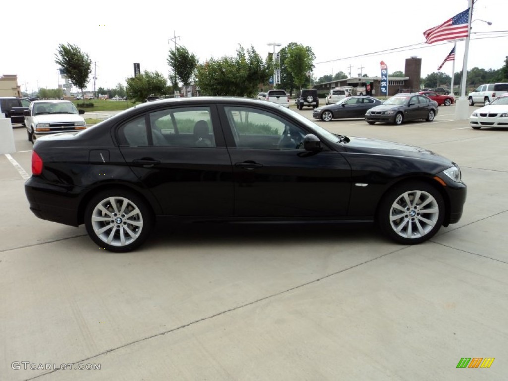 2011 3 Series 328i Sedan - Jet Black / Black Dakota Leather photo #4