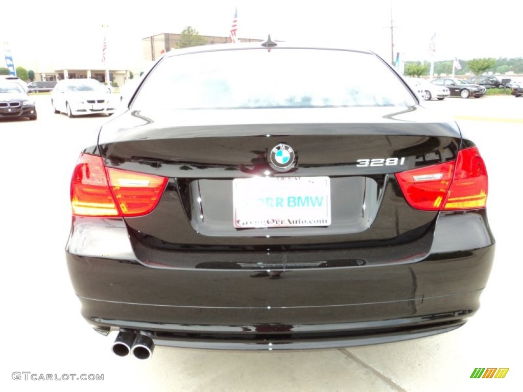 2011 3 Series 328i Sedan - Jet Black / Black Dakota Leather photo #6