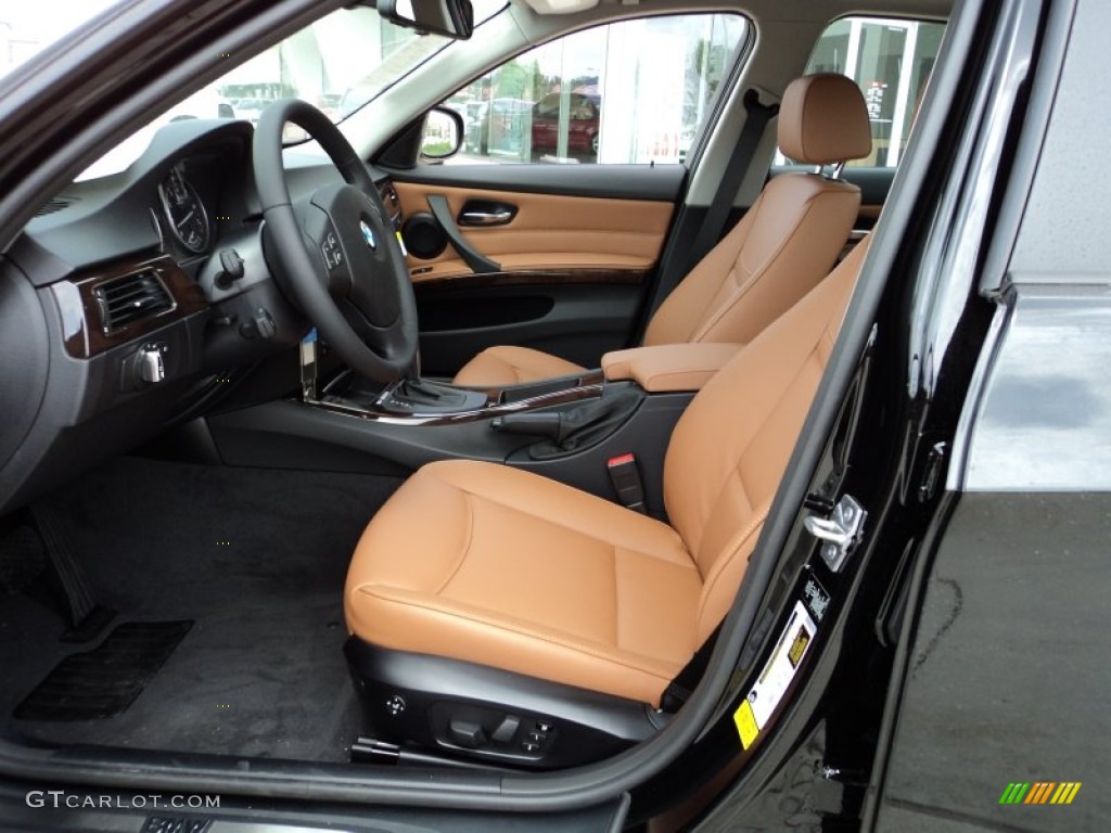 2011 3 Series 328i Sedan - Black Sapphire Metallic / Saddle Brown Dakota Leather photo #7