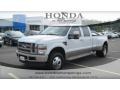 2008 Oxford White Ford F350 Super Duty King Ranch Crew Cab 4x4 Dually  photo #1