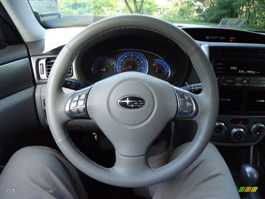 2009 Subaru Forester 2.5 XT Limited Platinum Steering Wheel Photo #53752731