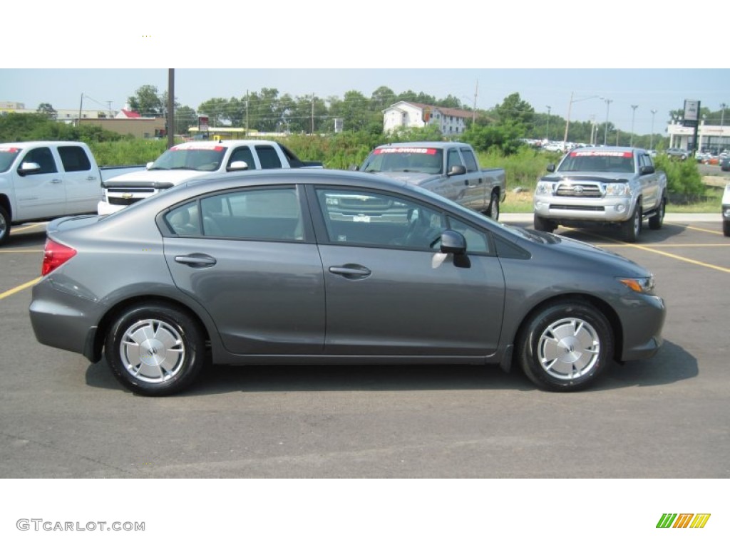 Polished Metal Metallic 2012 Honda Civic HF Sedan Exterior Photo #53753418