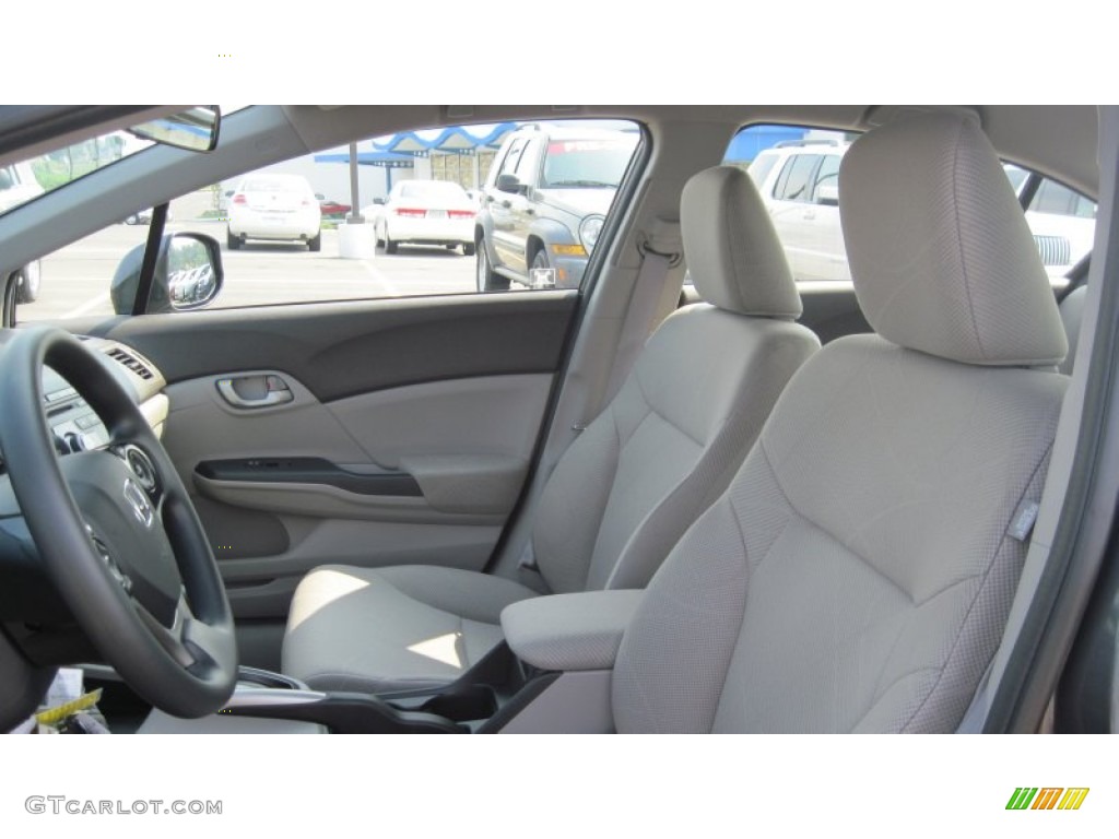 2012 Civic HF Sedan - Polished Metal Metallic / Gray photo #11