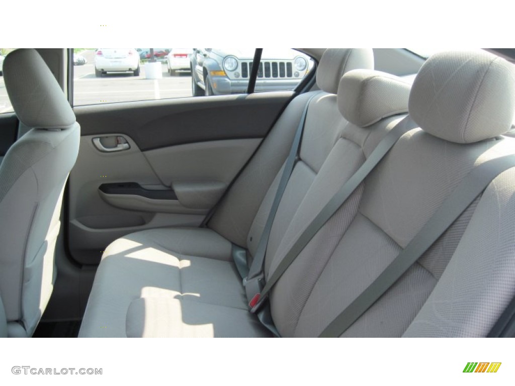 Gray Interior 2012 Honda Civic HF Sedan Photo #53753466
