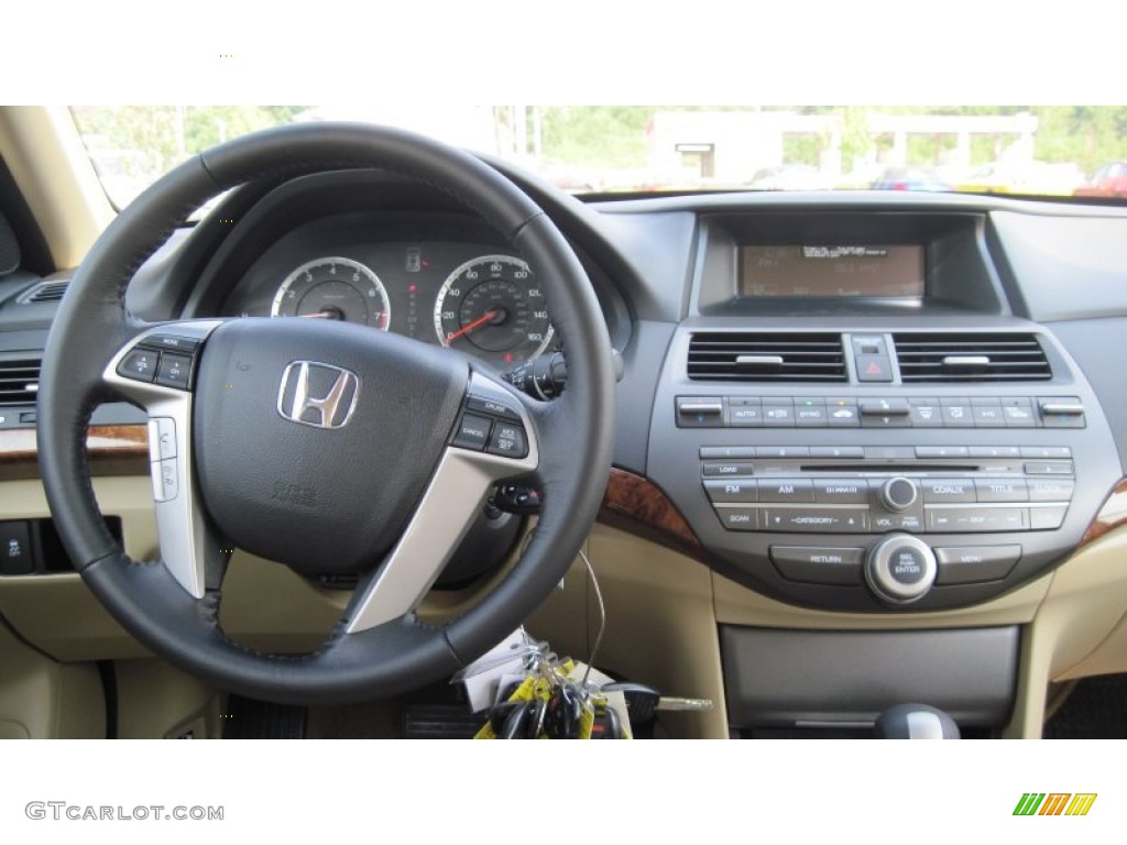 2012 Honda Accord EX-L V6 Sedan Ivory Dashboard Photo #53753754