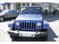 2009 Deep Water Blue Pearl Jeep Wrangler Unlimited Sahara 4x4  photo #2