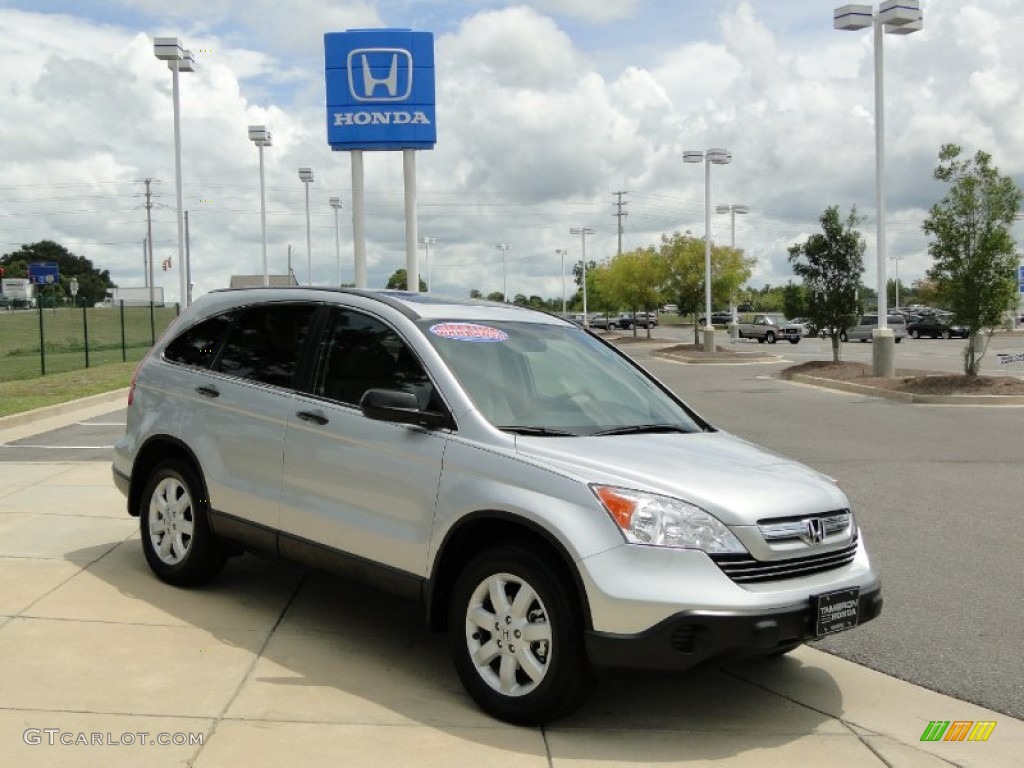 2009 CR-V EX - Alabaster Silver Metallic / Gray photo #2