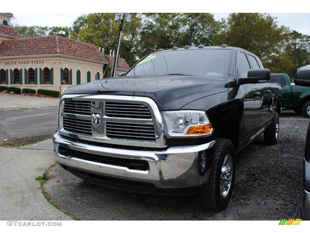 2011 Ram 2500 HD SLT Mega Cab 4x4 - Brilliant Black Crystal Pearl / Dark Slate/Medium Graystone photo #1