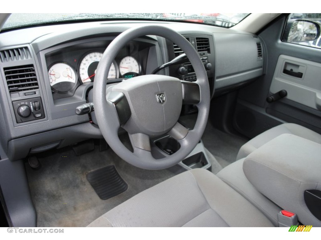 Medium Slate Gray Interior 2006 Dodge Dakota ST Club Cab 4x4 Photo #53756990