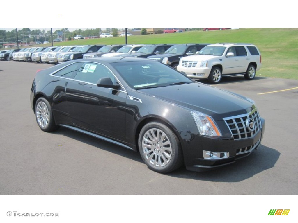 2012 CTS Coupe - Black Diamond Tricoat / Ebony/Ebony photo #7