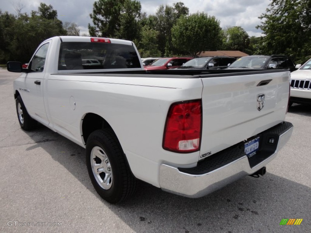 2011 Ram 1500 ST Regular Cab - Bright White / Dark Slate Gray/Medium Graystone photo #3