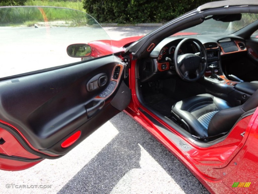 2000 Corvette Convertible - Magnetic Red Metallic / Black photo #4