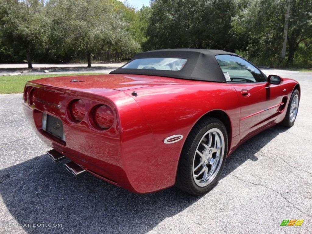 2000 Corvette Convertible - Magnetic Red Metallic / Black photo #9