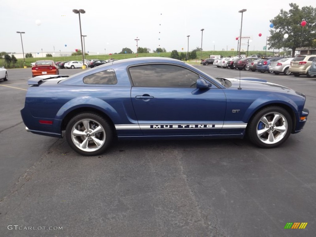 2007 Mustang GT Premium Coupe - Vista Blue Metallic / Light Graphite photo #4