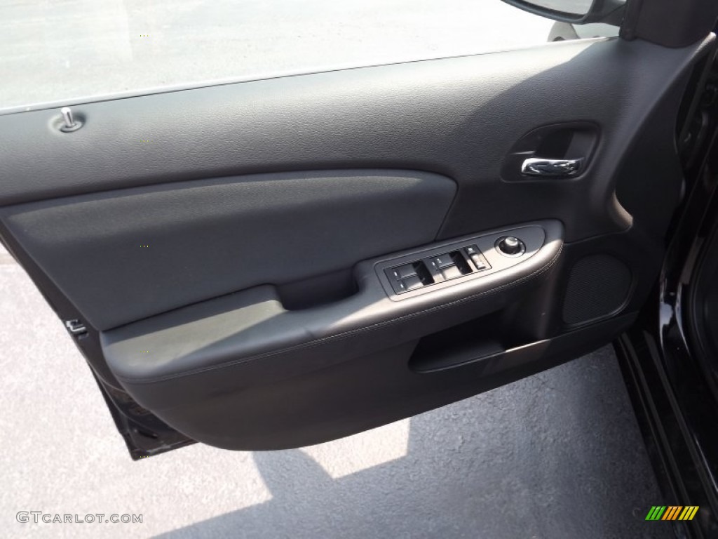 2012 Chrysler 200 LX Sedan Black Door Panel Photo #53761451