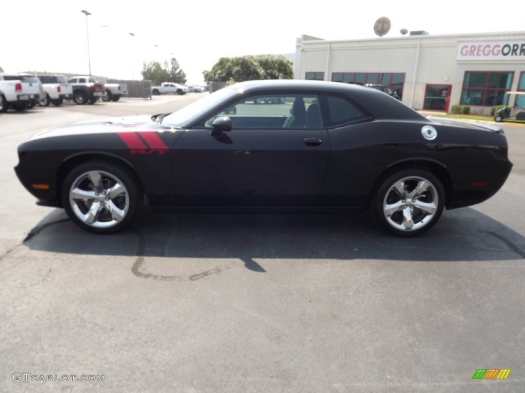 2011 Challenger R/T - Black / Dark Slate Gray photo #8