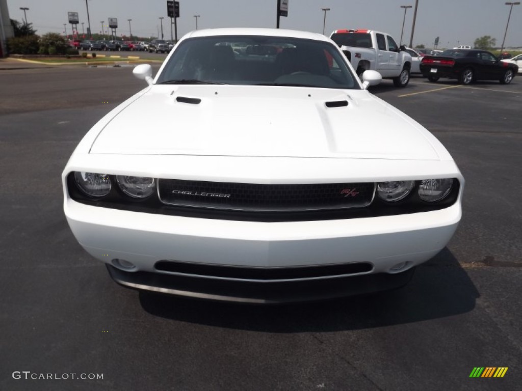 2011 Challenger R/T - Bright White / Dark Slate Gray photo #2