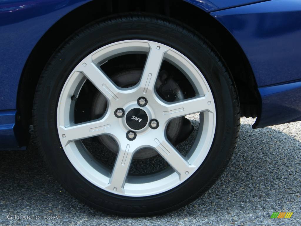 2004 Focus SVT Coupe - Sonic Blue Metallic / Black/Blue photo #18