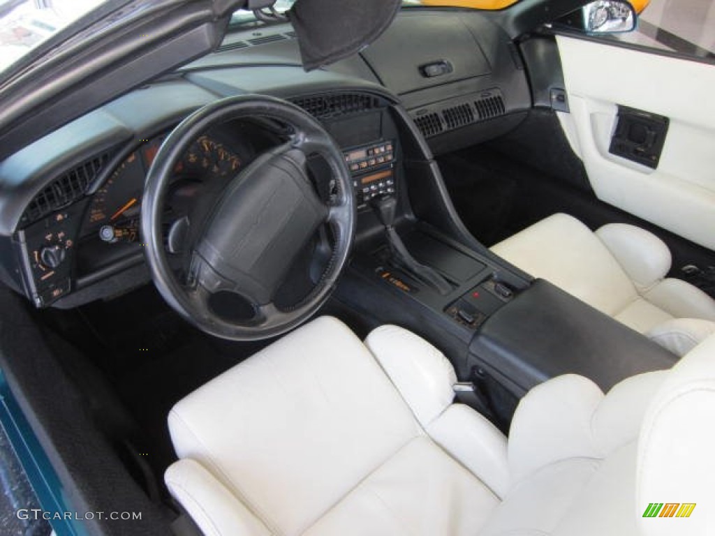 White Interior 1992 Chevrolet Corvette Convertible Photo #53763827