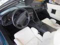1992 Chevrolet Corvette White Interior Prime Interior Photo