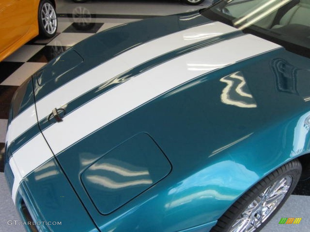 1992 Corvette Convertible - Bright Aqua Metallic / White photo #24