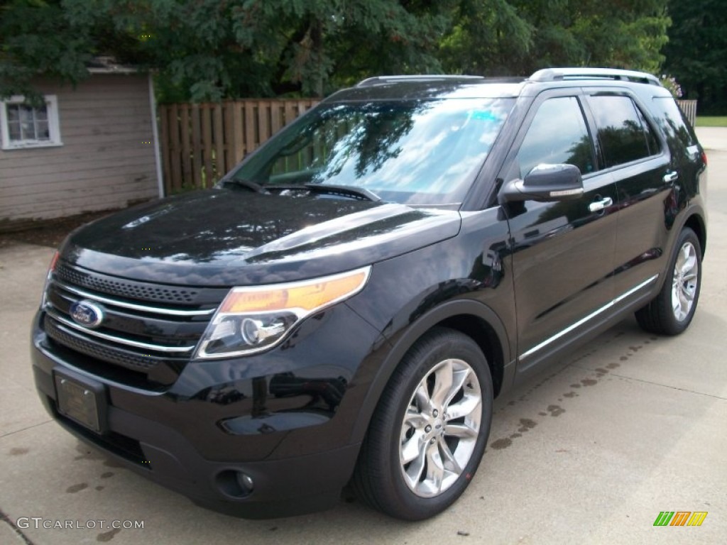 2012 Explorer Limited EcoBoost - Black / Charcoal Black photo #1