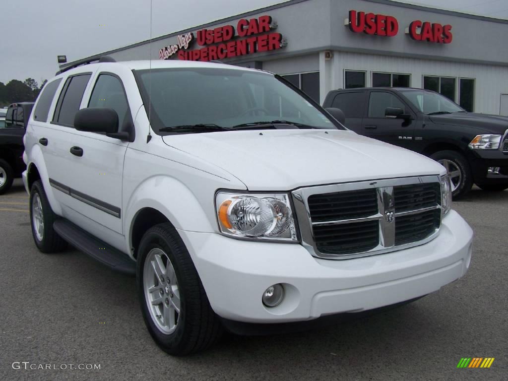 2008 Durango SLT - Bright White / Dark/Light Slate Gray photo #1