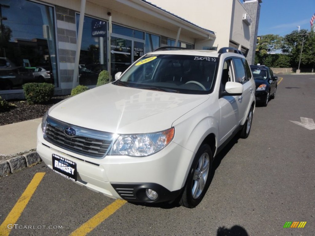 2009 Forester 2.5 X Limited - Satin White Pearl / Platinum photo #1