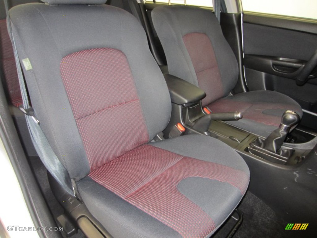 Black/Red Interior 2006 Mazda MAZDA3 s Touring Sedan Photo #53766620