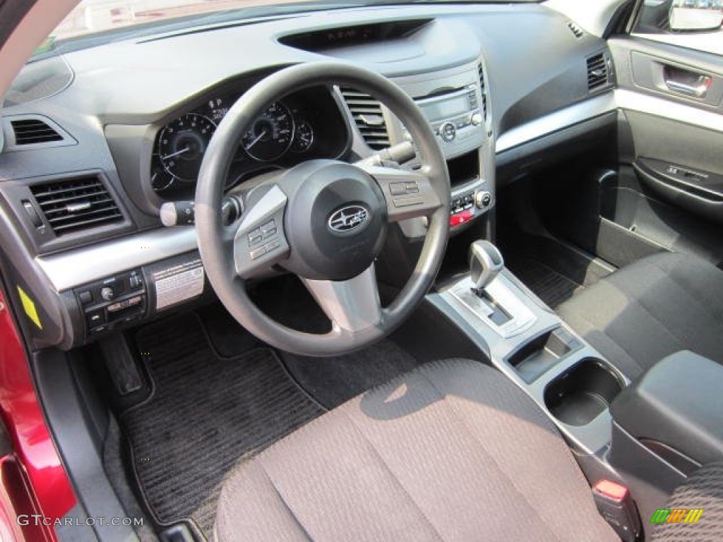 Off Black Interior 2010 Subaru Legacy 2.5i Sedan Photo #53766902