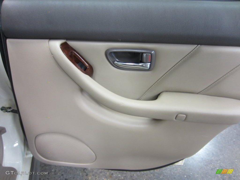 2003 Outback Limited Sedan - White Frost Pearl / Beige photo #23