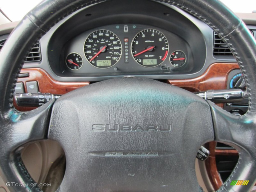 2003 Subaru Outback Limited Sedan Beige Steering Wheel Photo #53767085