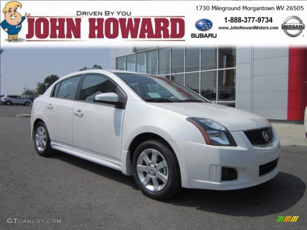 2012 Sentra 2.0 SR - Aspen White / Charcoal photo #1