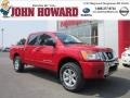 2011 Red Alert Nissan Titan SV Crew Cab 4x4  photo #1