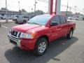 2011 Red Alert Nissan Titan SV Crew Cab 4x4  photo #3