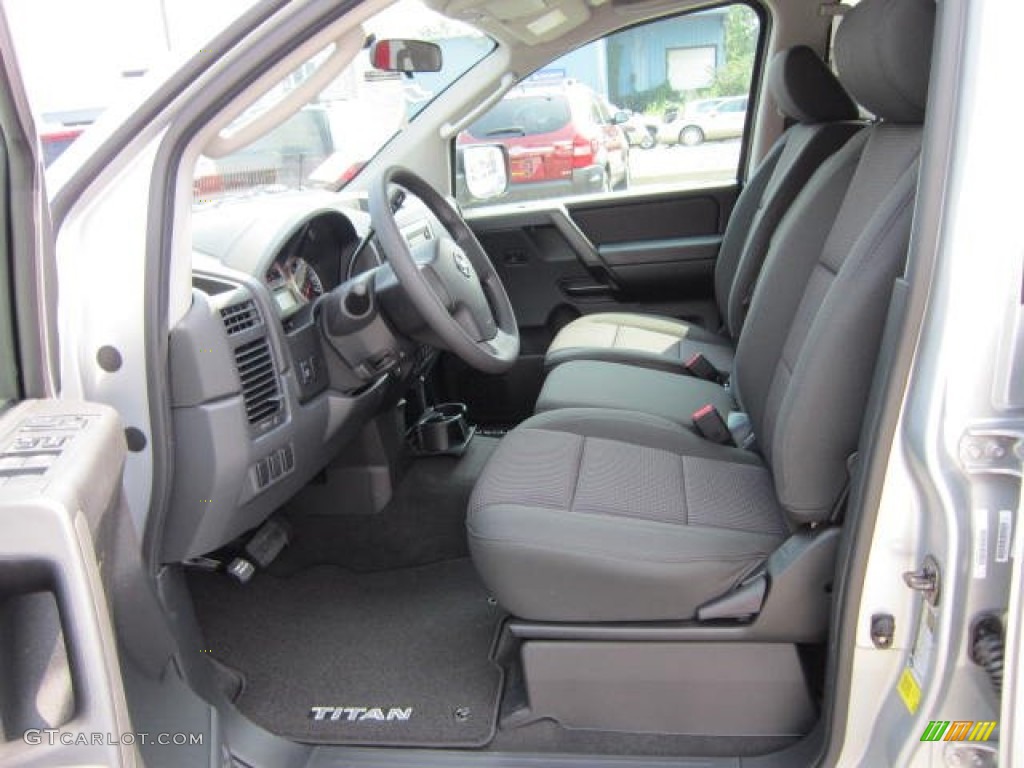 Charcoal Interior 2011 Nissan Titan SV Crew Cab 4x4 Photo #53768604
