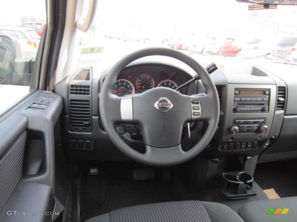2011 Nissan Titan SV Crew Cab 4x4 Charcoal Dashboard Photo #53768627