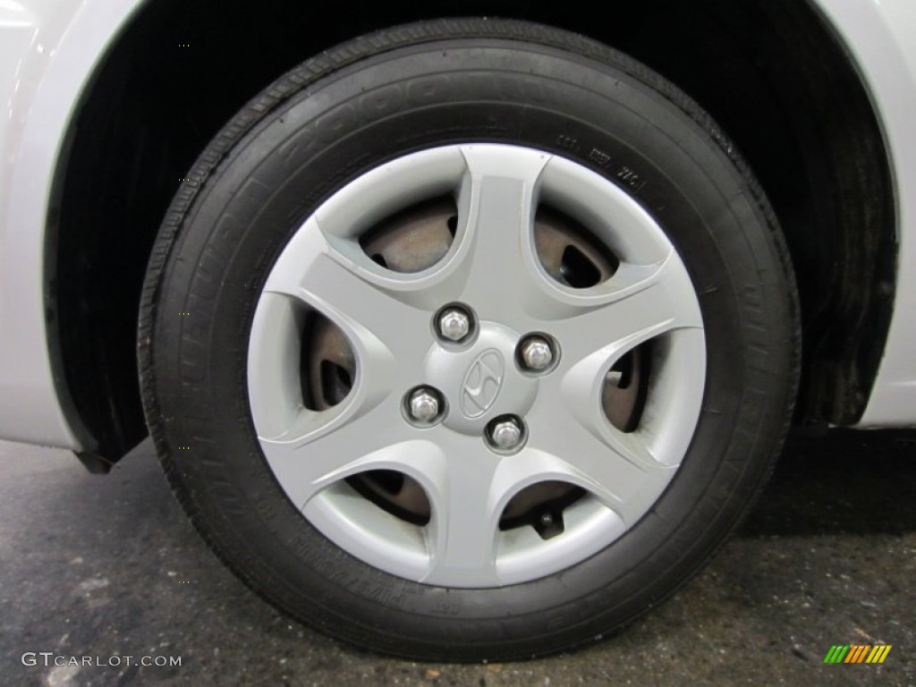 2003 Accent GL Sedan - Silver Mist Metallic / Gray photo #5