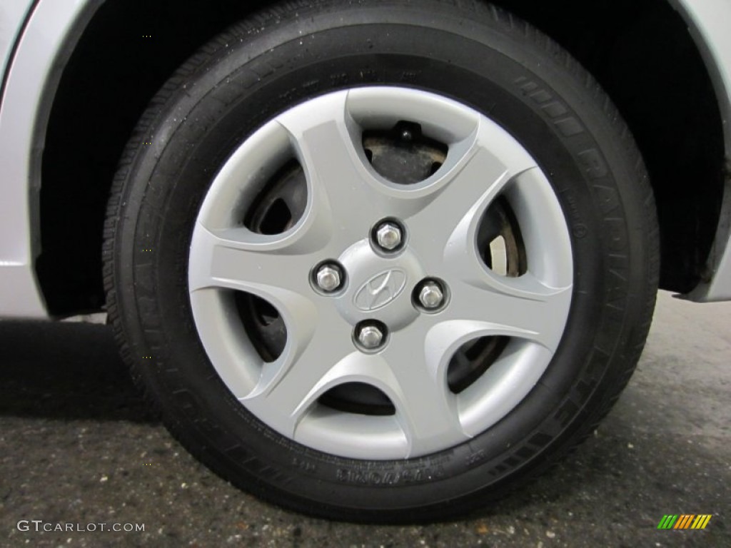 2003 Accent GL Sedan - Silver Mist Metallic / Gray photo #6
