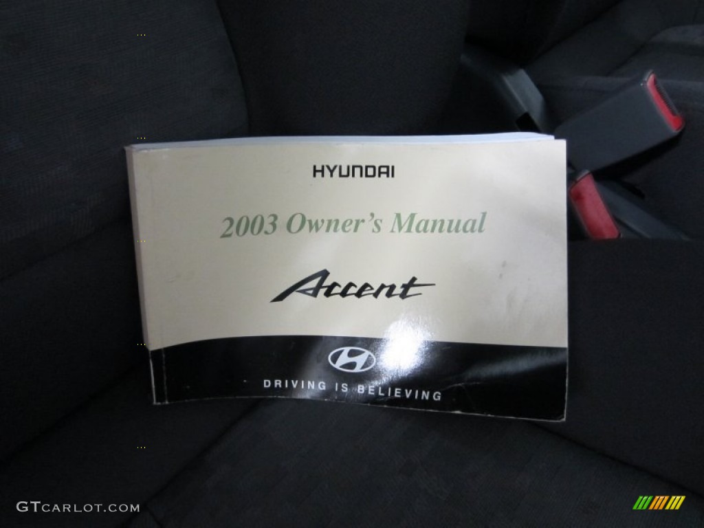 2003 Accent GL Sedan - Silver Mist Metallic / Gray photo #20