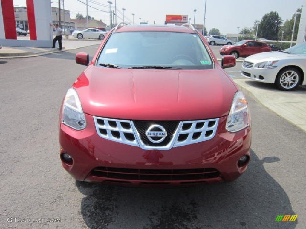 2011 Rogue SL AWD - Cayenne Red / Black photo #2