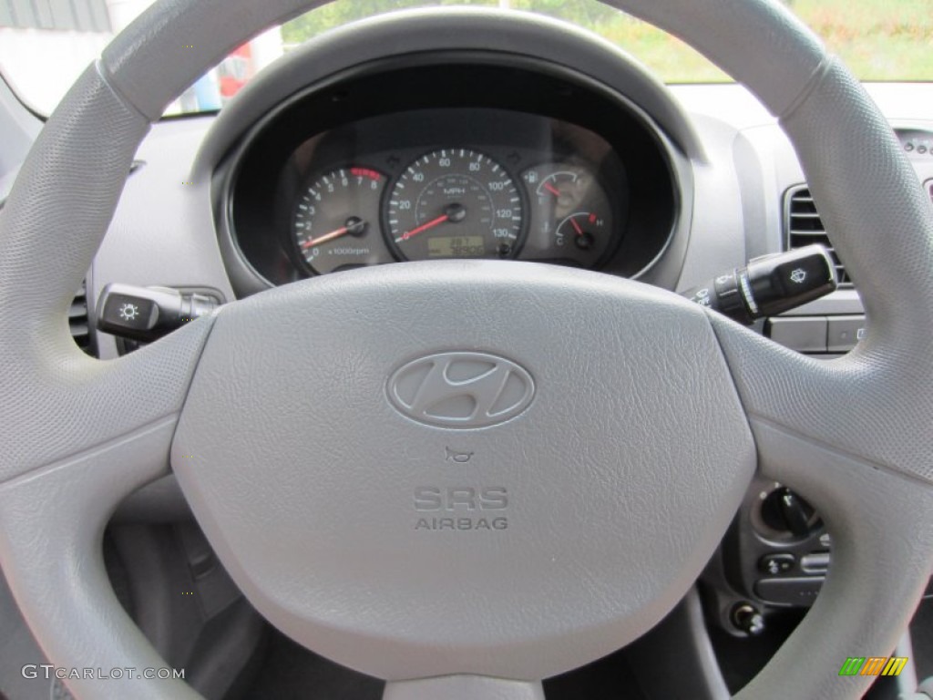 2003 Accent GL Sedan - Silver Mist Metallic / Gray photo #23