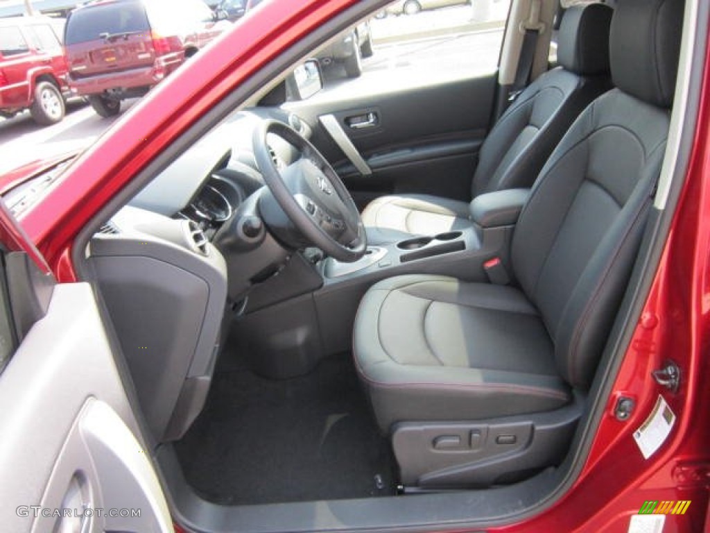 2011 Rogue SL AWD - Cayenne Red / Black photo #10
