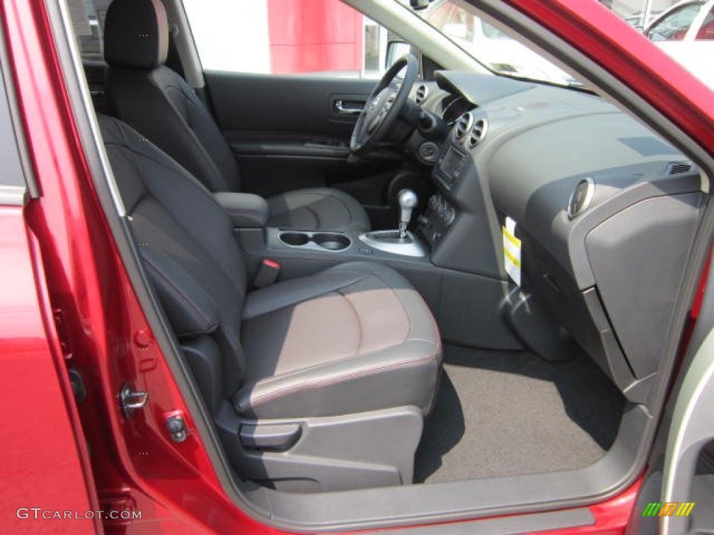 2011 Rogue SL AWD - Cayenne Red / Black photo #16