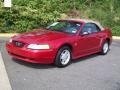 Laser Red Metallic 1999 Ford Mustang V6 Convertible