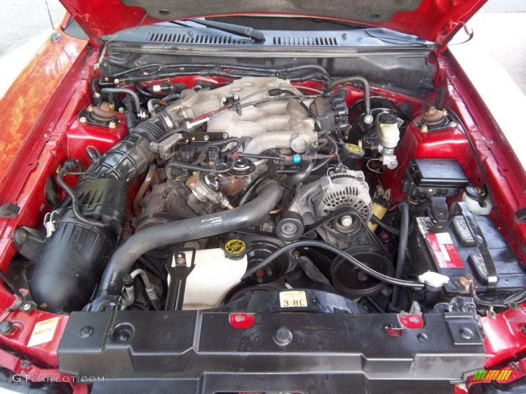 1999 Ford Mustang V6 Convertible 3.8 Liter OHV 12-Valve V6 Engine Photo #53769212