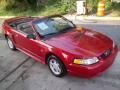 1999 Laser Red Metallic Ford Mustang V6 Convertible  photo #19