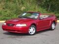 1999 Laser Red Metallic Ford Mustang V6 Convertible  photo #23
