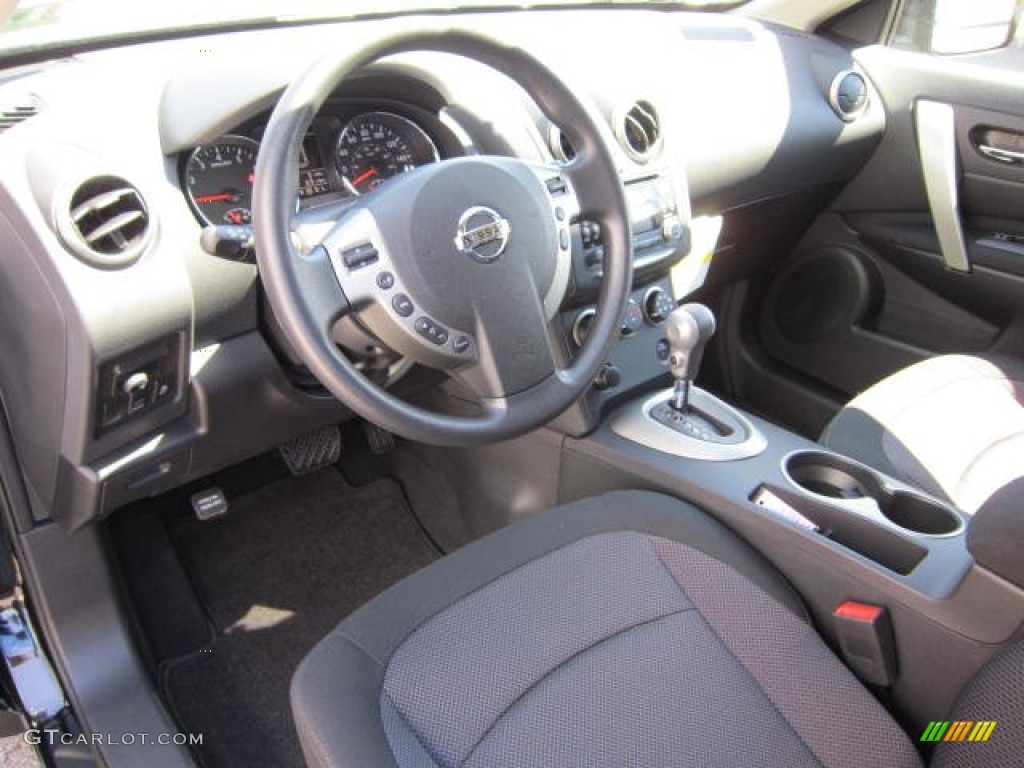 2011 Rogue SV AWD - Wicked Black / Black photo #11