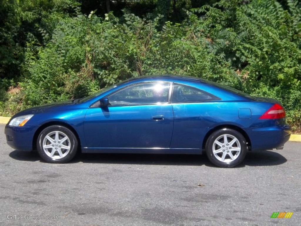 2003 Accord EX V6 Coupe - Sapphire Blue Pearl / Black photo #2